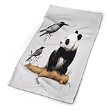 VTCTOASY Bird Cedar Panda Neck Gaiter Personalized Soft Windproof Face Covers Cozy Winter Neck Warmer Gator Scarfs Multipurpose Fashion Breathable Bandana Face Mask Scarf for Adult