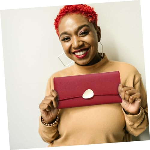 FRCOLOR Trifold Women Wallet PU Leather Coin Storage Wallet RFID Blocking Long Handbag for Ladies Multifunctional Folding Purse Card Slots3