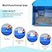 xydled Wall Mounted Ballot & Donation Box with 50 Suggestion Cards, Metal Suggestion Collection Box with Key Lock, Blue, 8.7