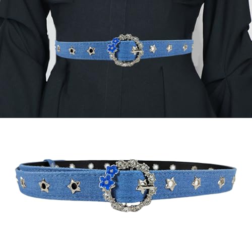 Casual Waist Chain Vintage Flower Punk Chain Cowgirl Belt For Women Proms Club Party For Jeans Dresses Waistband2