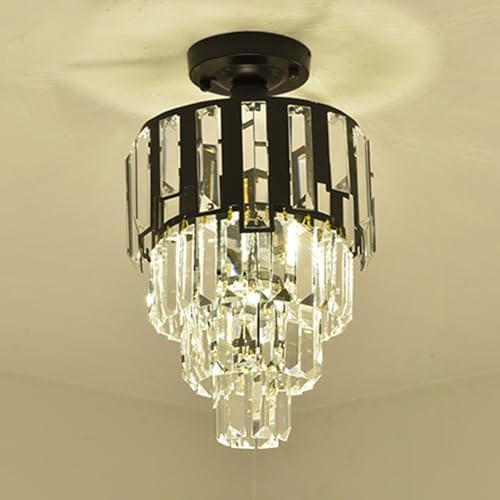 Plafonnier cristal scandinave idéal pour sublimer l'éclairage de votre entrée et couloir