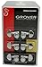 Grover 502C ROTO-GRIP Locking Rotomatics Guitar Tuners, Tuning Machines Set 3+3 18:1 Chrome Tuning Keys with Tonebird Dunlop Polish Cloth Bundle Tuner Heads with Kidney Button