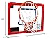 Pop-A-Shot Super Slam Over The Door Mini Basketball Hoop for Adults | 2 Included Basketballs and Pump | Built for Dunks | Breakaway Rim | Shatter Resistant Backboard | 17x12.5 Inches