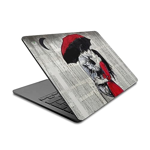 Skin MacBook Air 13.6 A2681 autocollant peau vinyle LouiJoverArt Encre Rouge