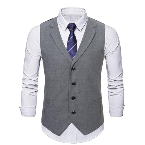 Men's Vest Autumn Winter Business Casual Slim Fit Office Sleeveless Sleeveless Top