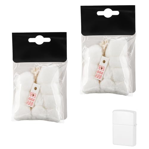 Cotton Compatible with Zippo Lighter 2 Pack Replacement Parts Comaptible with Zippo Accessories(Cotton Felt Pad Wick)