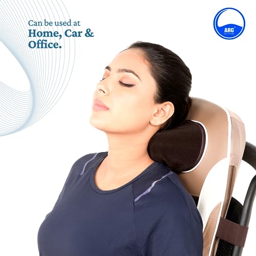 Image of Arg Arogya Neck And Back Massager /Back Massager /Rolling Vibration /Heating Shiatsu Full-Back Pain Relief 2D Kneading Massager, Therapy Acupoint