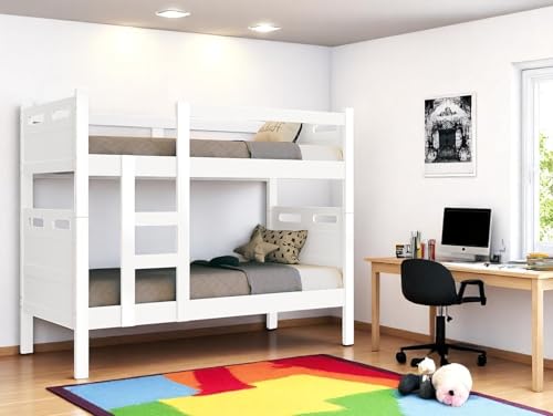 Beliche Cama para meninos - Kit Completo com 2 colchões Cor branca