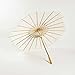 Quasimoon PaperLanternStore.com 32 Inch Beige/Ivory Paper Parasol Umbrella, Scallop Shaped