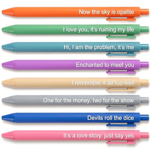 Stylos mignons musique Tayloris lot de 8 à encre gel pour égayer votre bureau