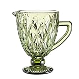 Alipis Eiskübel aus Glas mit Griff 1500ml Tragbar und Stilvoll im Europäischen Stil für Riegel Restaurant und Hotel als Dekorativer Getränkekühler