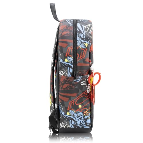 DC Superman Backpack for Adults and Kids, 16in Saffiano School Bookbag by Fast Forward - Used condition - Image 2