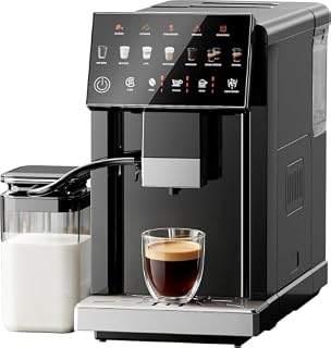 EUHOMY Automatic Espresso Machine with Built-in Grinder and Milk Frother EUHOMY Automatic Espresso Machine with Built-in Grinder and Milk Frother