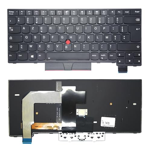 Clavier PC portable Lenovo T470 T480 AZERTY français rétro-éclairé trackpoint de rechange