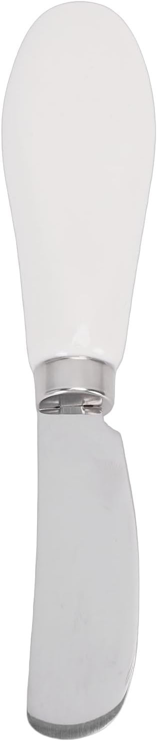Butter Spreader with Comfortable Ceramic Handle (White)