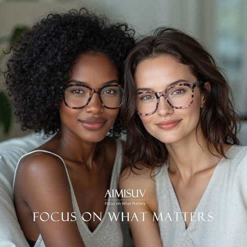 reading glasses for women men - blue light blocking magnifying readersoprah square anti-glare computer eyeglasses