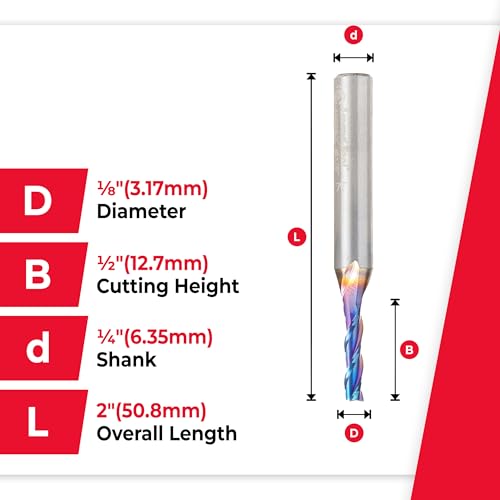 Fraise hélicoïdale à évacuation rapide des copeaux pour défonceuse