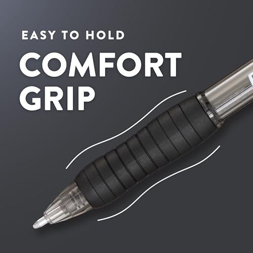 Paper Mate Profile Retractable Ballpoint Pen - Black Body, Black Ink, Pack of 12