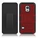 zenic Galaxy S5 Case, (TM) Hybrid Dual Layer Armor Defender Full-Body Protective Case Cover with Kickstand & Belt Clip Holster Combo for Samsung Galaxy S5 i9600 Case (Red/Black)