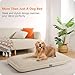 HMTOPE Orthopädisches Hundebett, Hundematte im Doppelstock-Design, Waschbar Hundekissen, Abnehmbar Hundekorb, 105 cm für Mittelgroße Hunde, Beige