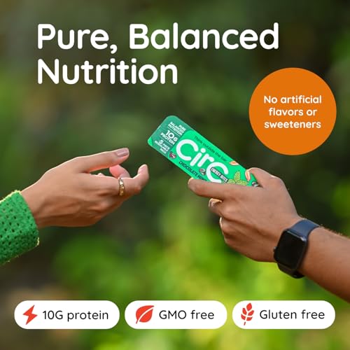 CirC Energy Bites - 12 Pack Chocolate Brownie Gluten Free Protein Balls - 10g Protein, Whole Grains, Nuts & Fruit - Portable Healthy Snacks for Adults & Kids, 5 Piece Resealable Packs — view 5