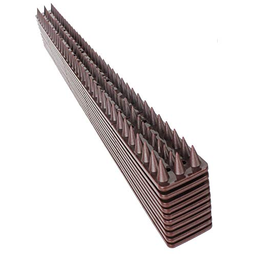 Spares2go 10 Strips Anti-Climb Fence Wall Security Spikes (5 Metres)