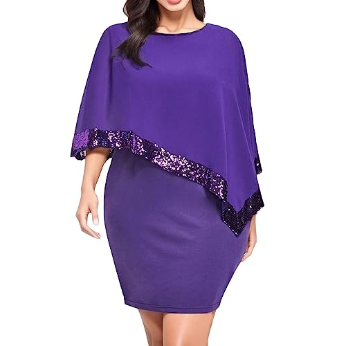 robe paillette femme grande taille droite robe de soirée chic