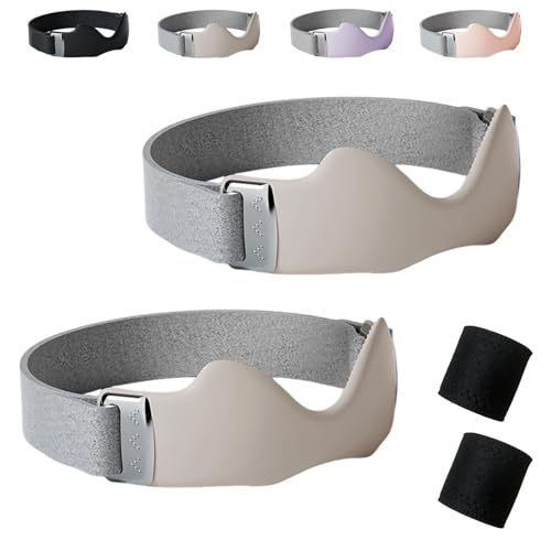 Correa De Precisión: Correa De Rodilla Ajustable, Almohadilla De Punto De Bloqueo De Silicona, Se Mantiene En Su Lugar Durante Cada Repetición, Rodillera Transpirable For Usar Durante(Gray,2pcs)