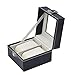 Produktbild Kosmetikorganiser TongN Watch Box 2 Slot Herren- und Damenuhr Shell Glass Display Aufbewahrungsbox