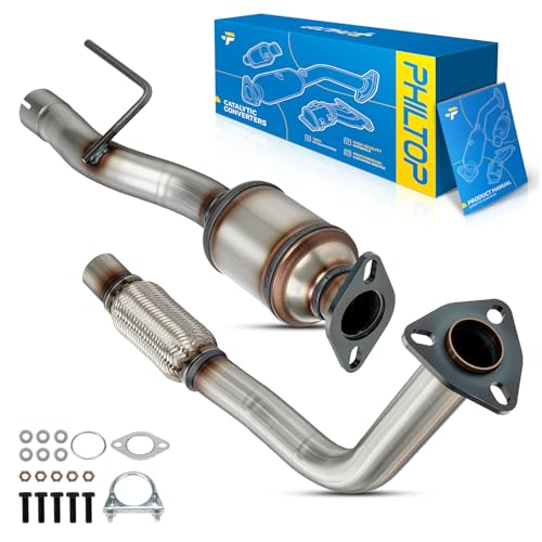 PHILTOP Direct-Fit Catalytic Converter Kit W/Gasket Compatible with Toyota Camry 2.2L 1993 1994 1995 1996 Replace# 54176, 40214, 642519, 22769 (EPA Compliant)
