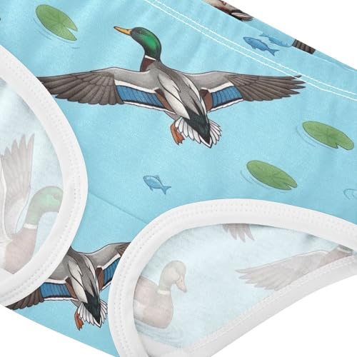 Fun Girls Underwear Toddlers 2t Cotton Little Girl Panties Watercolor Ducks Sea Summer Briefs Kids Undies4