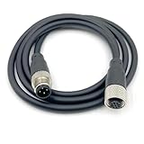 BOUUNCIY 3.28ft M12 4Pin Male to Female Connector Cable, A Code Straight Industrial Molded Wire IP67 Waterproof Aviation Sensor PVC Electrical Cable Female to Male Socket 250V 4A AWG22 1meter