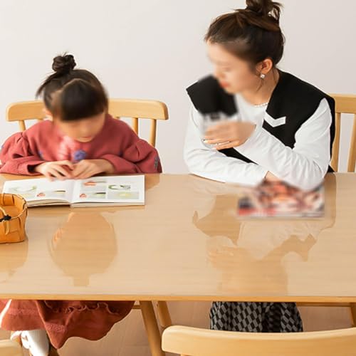 Protecteur de table transparent nappe PVC cuisine salle à manger