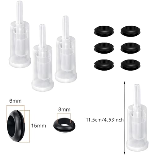 Miniatura 2 de Chenkee Esclusas De Plástico, Esclusas De Plástico Arandelas De Silicona Fermentación Airlock Esclusa De Aire Cerveza Artesanal Airlock Bubbler Para Preservar El Hogar Elaborar Cerveza 4