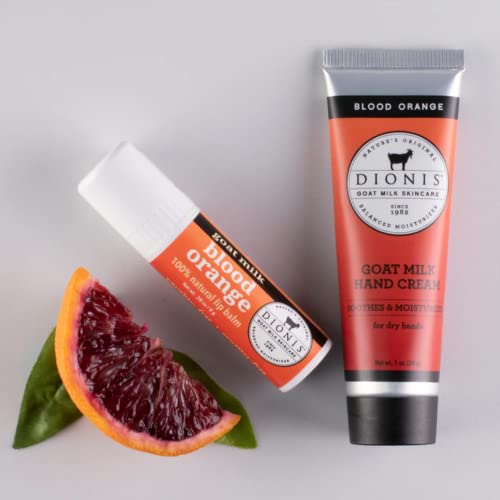 Dionis - Goat Milk Skincare Blood Orange Scented Lip Balm And Hand Cream Set (.28Oz And 1 Oz) - Made In The Usa - Cruelty-Free And Paraben-Free #TOP1