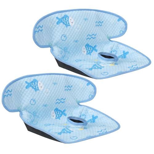 Image of INFANZIA Dry Seat, Car Seat Protector Waterproof Carseat Liner Potty Training Toddlers, Baby and Infants, Piddle Pad for Carseats Strollers (Blue, 2 Pack)
