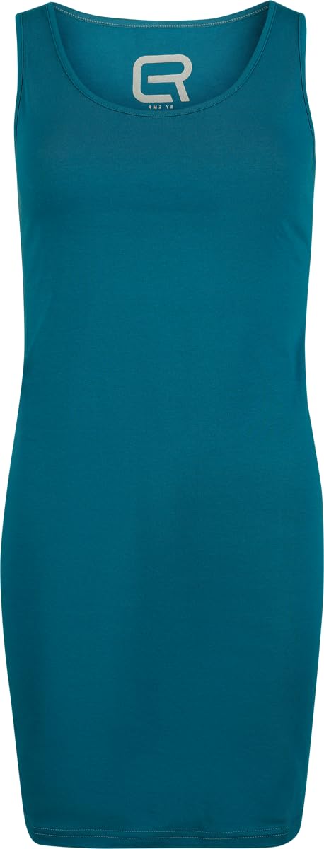 RED by EMP Damen schwarz/petrolfarbenes kurzes Kleid