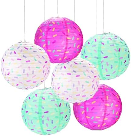 Donut Party Paper Lanterns (6pc) image 5