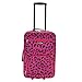 Rockland Fashion Softside Upright Luggage Set, Magenta Leopard, 2-Piece (14/19)