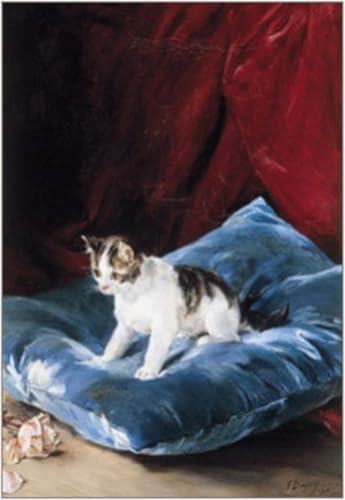 Peintures Jouer au chaton Francisco Domingo Marques, impression d'art moderne