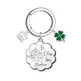 KJKJKJ Porte clé Maison Couple Personnalisé: Ensemble de Porte Clef en Acier Inoxydable ...