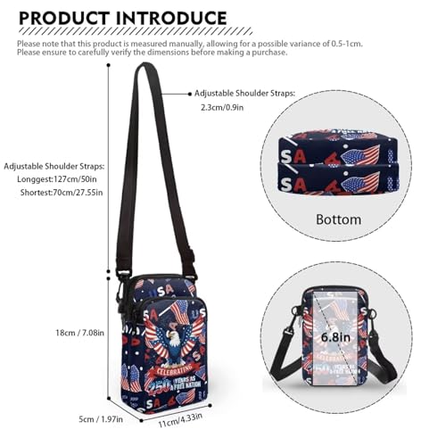 Image of Xpyiqun Small Crossbody Bag Women Phone Purses Sling Shoulder Handbag Cross Body Pouch Wallet Bags