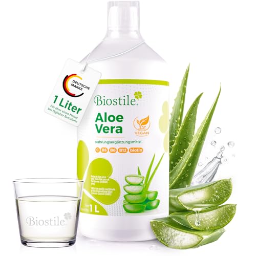 Biostile Aloe Vera Natürliches Aloe Vera Elixier mit wichtigen Vitaminen