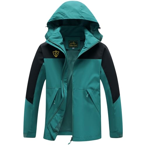 GIISAM Rain Jacket for Women, Women's Waterproof Lightweight Rain Jackets Packable Raincoat Windbreaker Coat with Hood