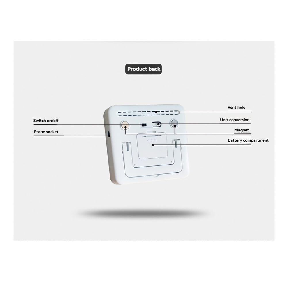 Mini termómetro digital LCD con sensor de sonda for tanque de agua, piscina, refrigerador, acuario, bodega.