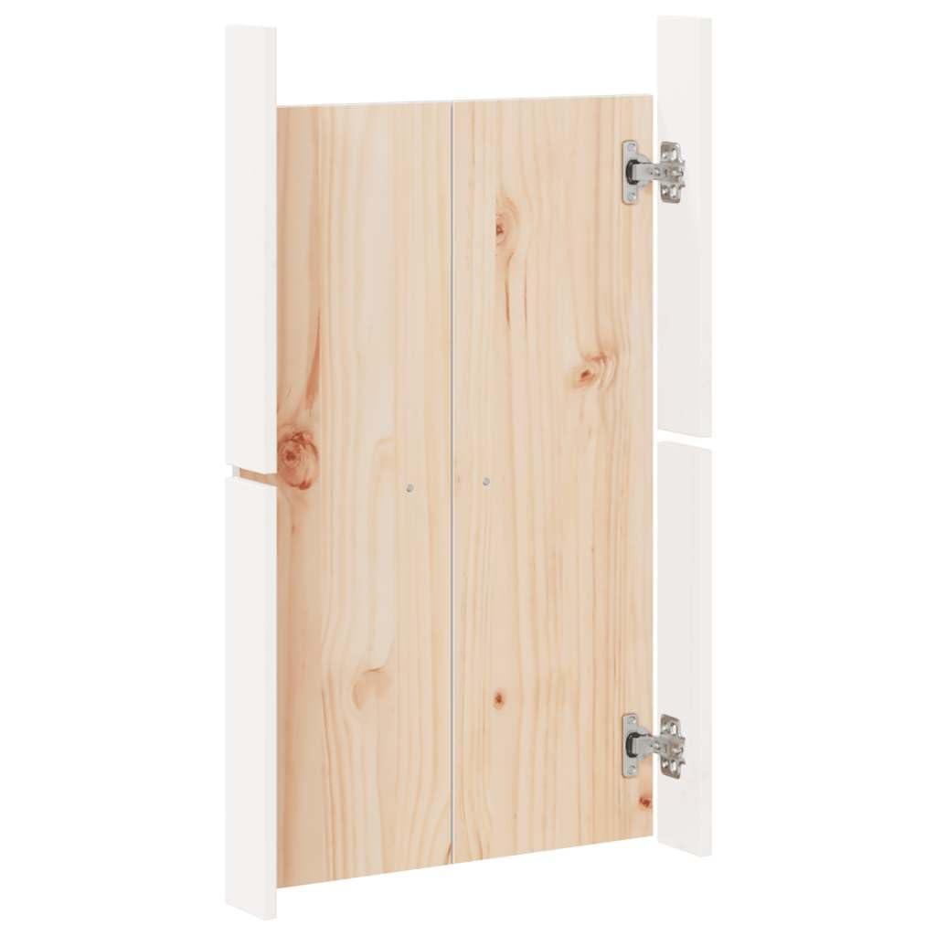 Genérico Puertas de Cocina Exterior 2 uds Madera Pino Blanco 50x9x82 cm,Bricolaje,Accesorios de Bricolaje,Ferretería para armarios,Puertas de armarios-832360