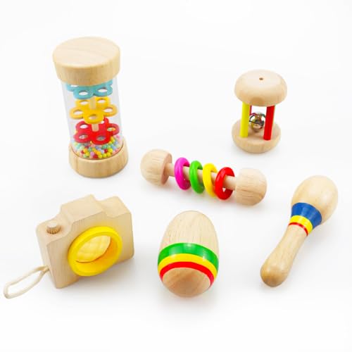 Baby Geschenk Junge Mädchen 1 Jahr: Montessori Holz Sensorik...