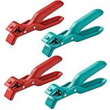 4 Stück Silikonzange Für Heißluftfritteuse, Heizplattengreifer Mit Festem Griff, Kochzange Für Airfryer Und Grill, Rouladenklammern, Ideal Für Heiße Oberflächen Und Lebensmittel