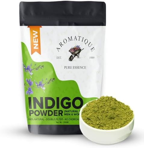 Indigo Powder For Hair Black,Natural Hair & Beard Dye, Herbal Indigo Powder for Natural Hair Coloring, Protects hair from Damage (250, Grams)