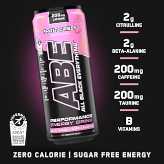 Applied Nutrition ABE Pre Workout Cans - All Black Everything Energy + Performance Drink, ABE Carbonated Beverage Sugar Free with Caffeine (Pack of 24 Cans x 330ml) (Mix & Match)